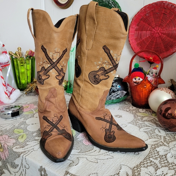 Roper Shoes - Roper Y2K Cowboy Boots Embroidered size 5.5
